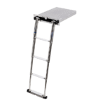 Douglas Marine Escalera Plegable con Caja Acero Inoxidable Cierre Manual 1