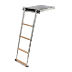 Douglas Marine Escalera Escamoteable con asa Inox 4 Peldaños