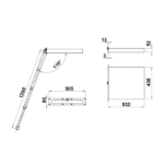 Escalera Escamoteable Inox 4 Peldaños