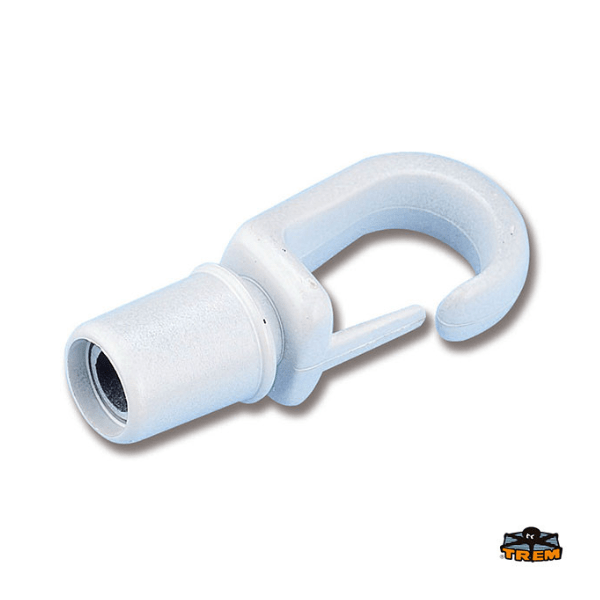 gancho blanco automático para cabo elástico gancho blanco automatico para cabo elastico