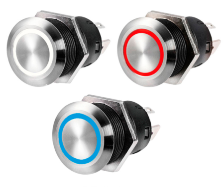Osculati Interruptor Plano Acero Inox. 24V (ON)-OFF