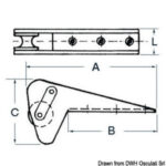 Osculati Puntera de Proa Inox para Bruce/Trefoil