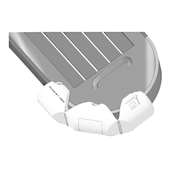 bumper articulado color blanco plastimo