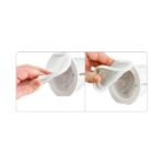 caja ducha blanca flexible para ducha cubierta