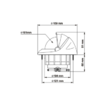 pedestal compas offshore 115 empotrable plastimo