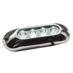 Luz subacuática con 4 LEDs blancos