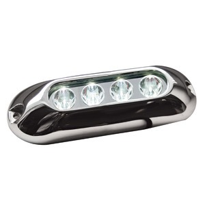 Luz subacuática con 4 LEDs blancos