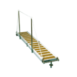 Pasarela Plegable Aluminio Suelo Madera Iroko