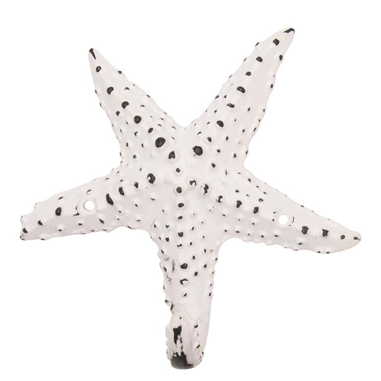 d0963-1 perchero estrella de mar blanco batela