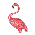 flamenco rosa metal