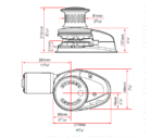 Lewmar Molinete V4 12 V con Campana