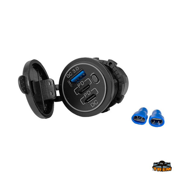 toma usb led retroiluminado dual trem toma usb 3.0 led retroiluminado dual