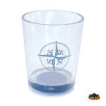 Vaso Náutico de Melamina Antideslizante Rosa de los Vientos