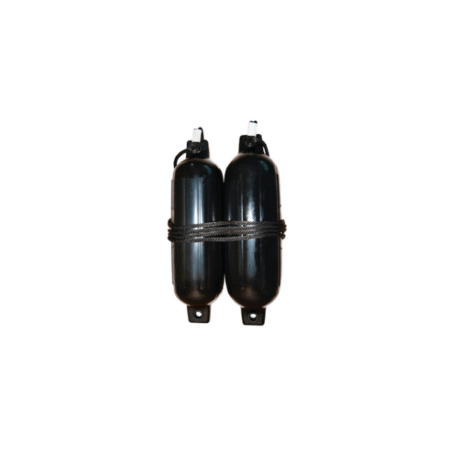 Seachoice Kit Defensas Twin Eye Listada Negra