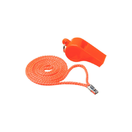 Silbato Naranja para Chaleco Salvavidas con Cordón