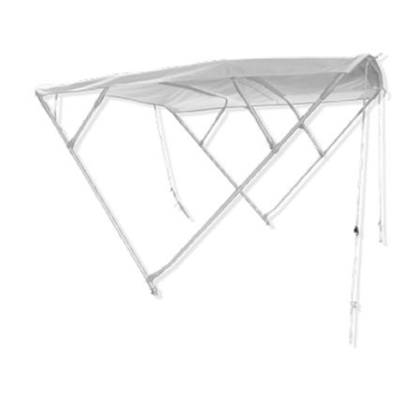 Trem Toldo Bimi Resistente a Rayos UV y 4 Arcos Marco Blanco Trem Toldo Bimi Resistente a Rayos UV y 4 Arcos Marco Blanco