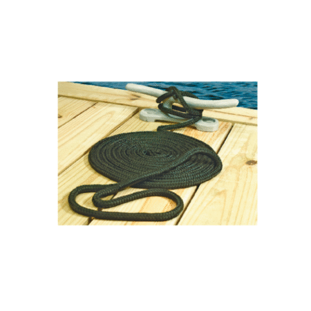 Seachoice Cabo Amarre Nylon Doble Trenzado Negro 9 mm