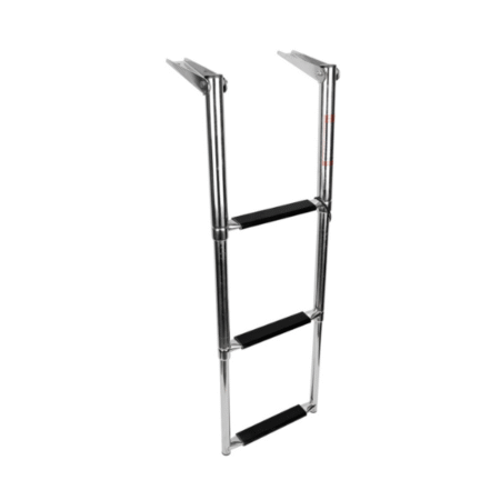 Escalera Telescópica, 3 Peldaños, Inox 316, L875 x A290 mm