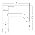 Grifo Corto para Lavabo Jessy Laton Cromado