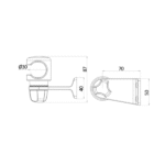 Soporte de Acero Inoxidable para Ducha