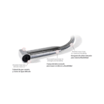 Osculati Ducha Saturn Agua Fría Vertical Base Plástico Negro