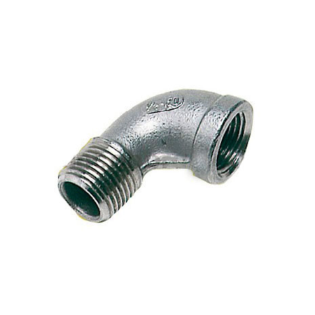Racor Codo Macho-Hembra Inox