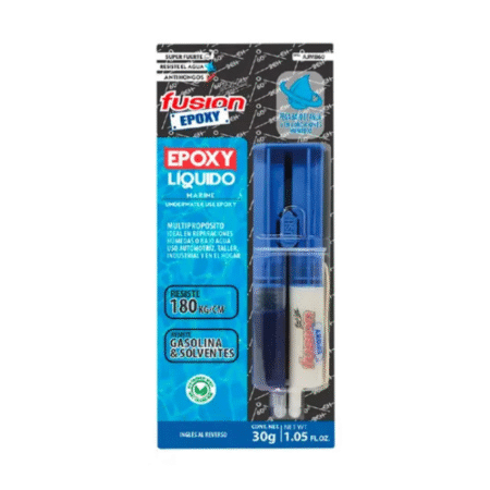 Pegamento Superfuerte Jeringa para pegar Bajo el Agua Epoxy Líquido Marine 30g