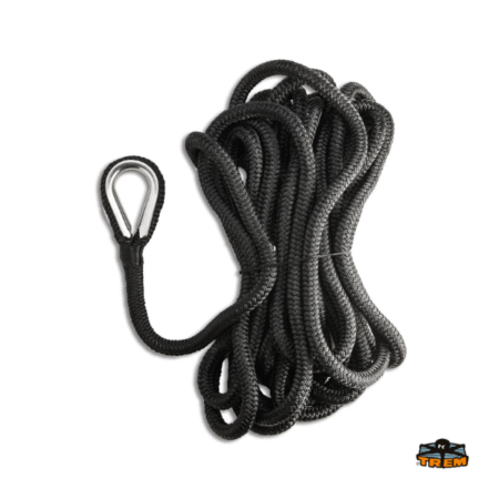 Cabo Amarre y Fondeo 16 mm 12 mt con Guardacabos Inox