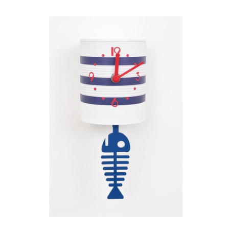 Reloj Bote de Conservas Batela a rayas Blanco y Azul