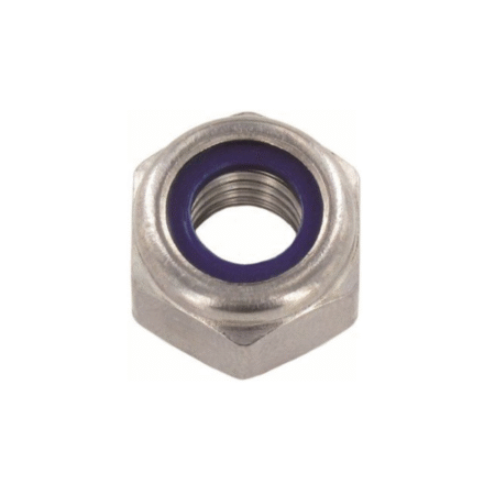 Tuerca Hexagonal Autobloqueante Acero Inoxidable A4 316 DIN 985 Métrica 4 Blister 20 unidades