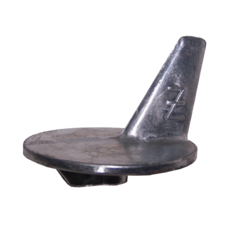 ♦ Aleta para Cola Mercury Alpha One, 120, 140, 470, 485 R, MR ♦ Ref. original: 46399 ♦ Material: Zinc ♦ Norma: U.S. MIL. A18.001:K ♦ Rosca: 7-16W ♦ Peso: 0.42Kg