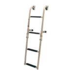 Escalera plegable de Popa, 1+2 Peldaños, Inox 316, 90º