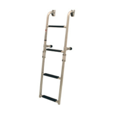 Escalera plegable de Popa, 2+2 Peldaños, Inox 316, 90º