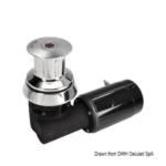 ● Cuerpo de acero inoxidable AISI316. Motor estanco IP55. Se recomienda para barcos de hasta 17 metros  Ref	Motor	Absorción de Corriente	Máxima Absorción	Carga de Trabajo	Línea de Velocidad m/min	Peso Kg  	V	W	 	 	 	 	  02.412.11	12	1000	115A	420 kg	140 kg	23	12.5 02.412.12	24	1000	60A	420 kg	140 kg	23	12.5