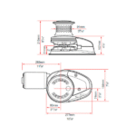 Lewmar Molinete V5 24 V con Campana