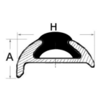 erfil de Aluminio para Cintón 38mm 24 metros
