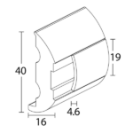 Perfil Perforado de Cinton Curvado en Acero Inoxidable – 12 metros
