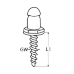 Base Lift-The-DOT con tornillo para madera