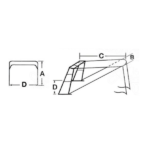 Toldo Plegable Parasol para Arco de Radar Trasero