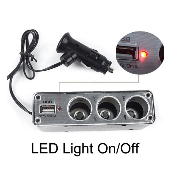 Adaptador de encendedor de coche 2 Adaptador de encendedor de coche