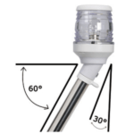 Luz LED Telescópica con Soporte Bandera 60 cm