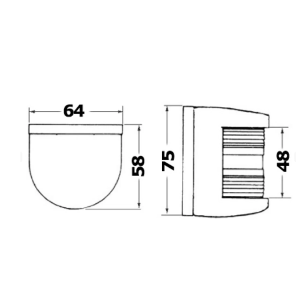 Luz de Navegación Blanca Utility 77 2 Luz de Navegación Blanca Utility 77