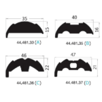 Base para cintón PVC Blanco para Perfil Curvado – 24 metros 2