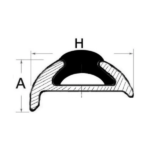 Cintón PVC para Perfil de Aluminio 38 mm – 24 metros