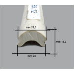 Cintón PVC para Perfil de Aluminio 38 mm – 24 metros