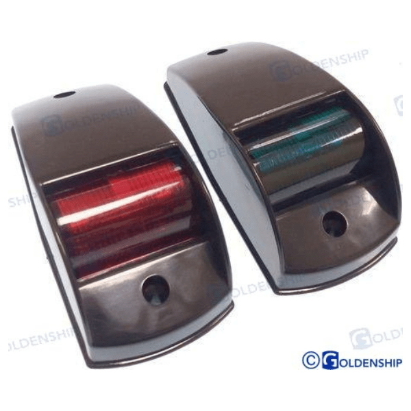Par Luces Navegación Plástico BR-ER Negro Par Luces Navegación Plástico BR-ER Negro