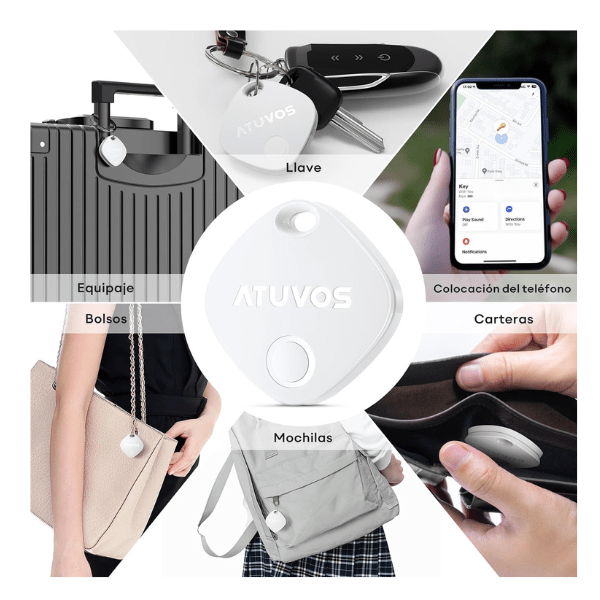 Localizador Bluetooth ATUVOS AT2301 color Blanco Localizador Bluetooth ATUVOS AT2301 color Blanco