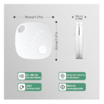 Localizador Bluetooth ATUVOS AT2301 color Blanco