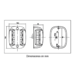 Luz de Tope 225 FOS LED 20 Lalizas