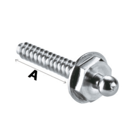 Tornillo autorroscante botón macho Loxx - 100ud